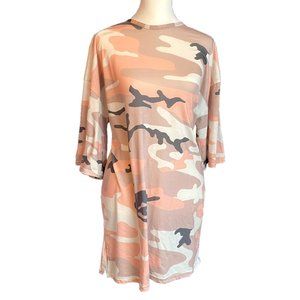 Boohoo Camo T-Shirt Dress